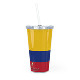 Plastic Tumbler with Straw