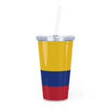 Plastic Tumbler with Straw