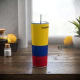 Skinny Steel Tumbler with Straw