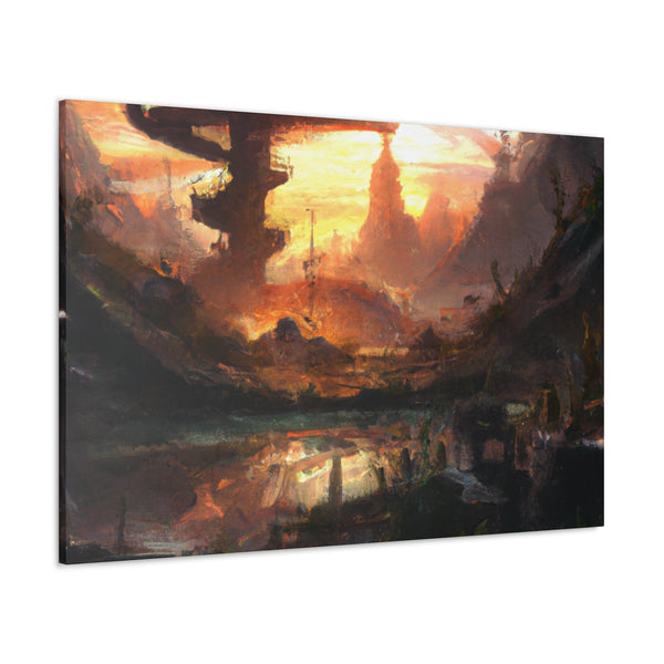 Galileo Stargazer. - Canvas