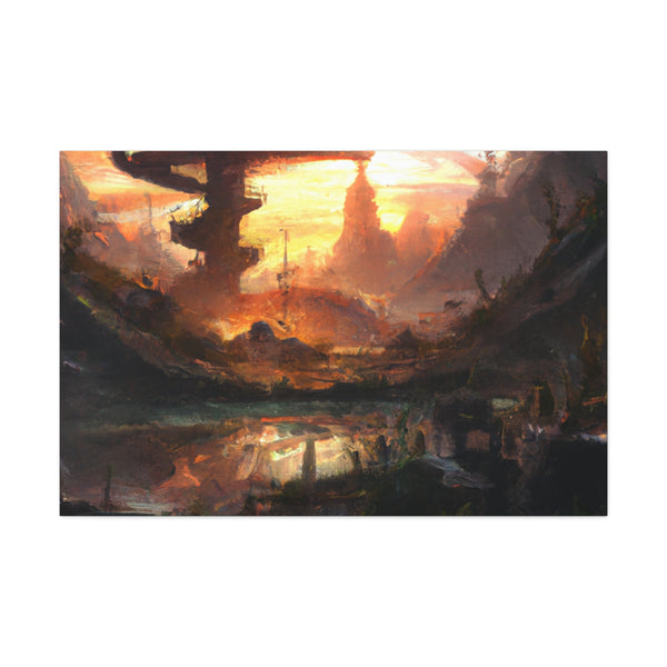 Galileo Stargazer. - Canvas