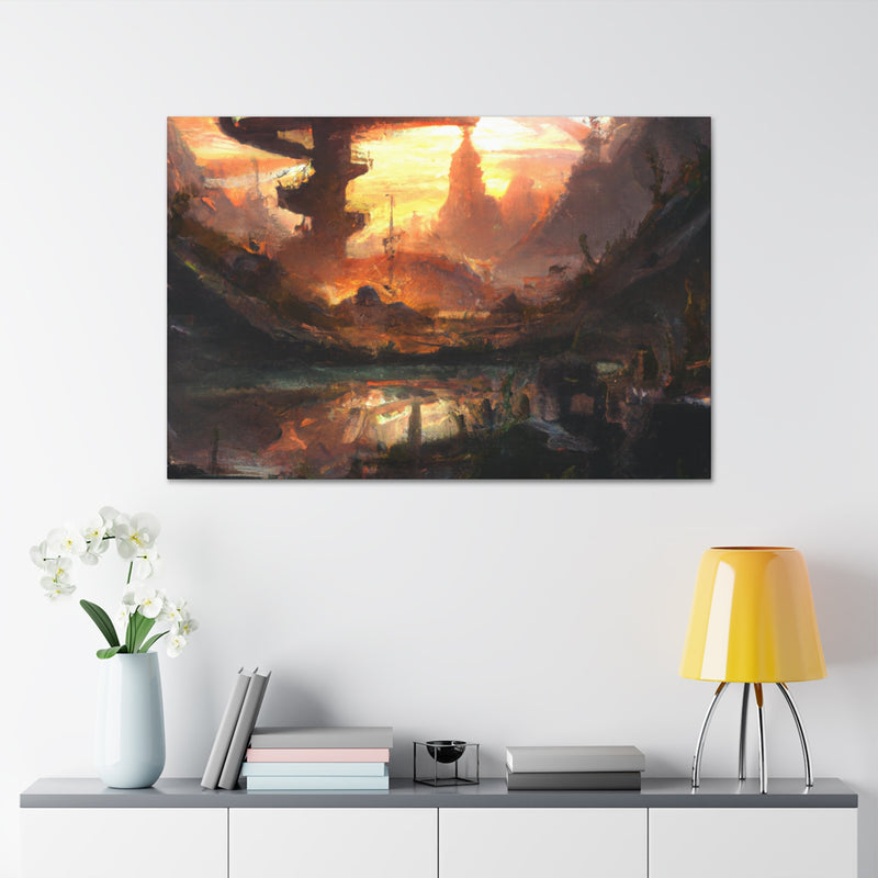 Galileo Stargazer. - Canvas